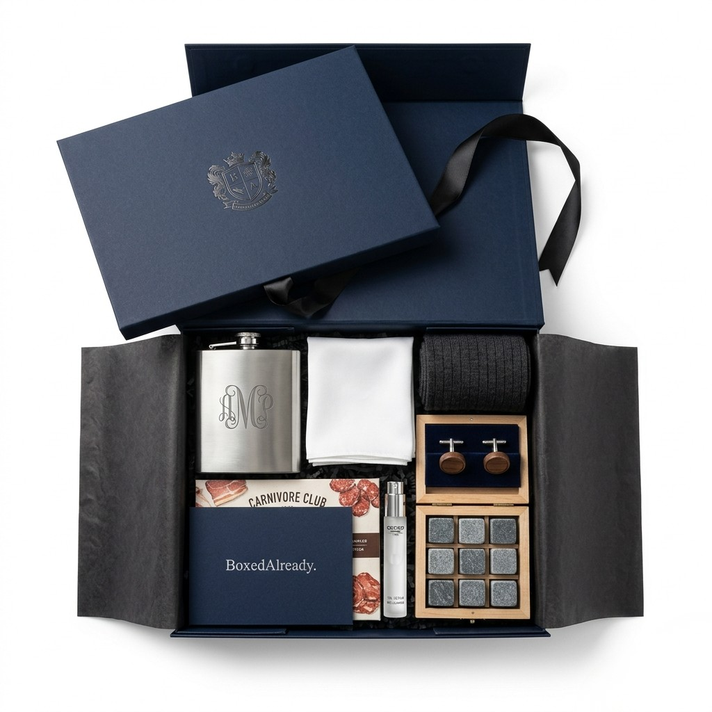 The Brotherhood Gift Box - Luxury Groomsmen Proposal & Bridal Party Set